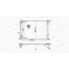 350213204800 MAGNETI MARELLI Радіатор охолодження двигуна