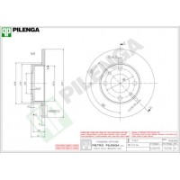 5030 PILENGA Гальмівний диск