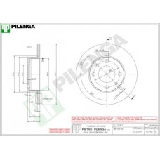 5030 PILENGA Гальмівний диск