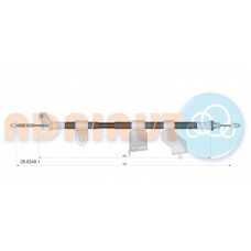 28.0249.1 ADRIAUTO Тросик, cтояночный тормоз