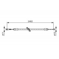 1 987 482 381 BOSCH Тросик, cтояночный тормоз