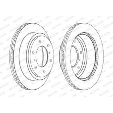 DDF1385C FERODO Гальмівний диск