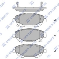 SP1579 Hi-Q Комплект гальмівних колодок дисковий гальм