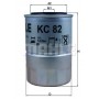 KC 82D MAHLE Паливний фільтр