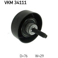VKM 34111 SKF Паразитный / ведущий ролик, Поліклиновий ремінь