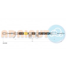 09.0259 ADRIAUTO Тросик, cтояночный тормоз