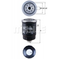 KC 189 MAHLE Паливний фільтр