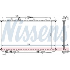 67347A NISSENS Радіатор охолодження двигуна