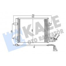 342485 KALE OTO RADYATÖR Конденсатор кондиціонера