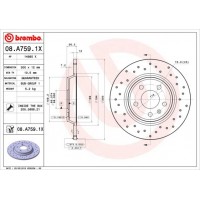 08.A759.1X BREMBO Гальмівний диск