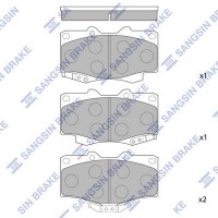 SP1222 Hi-Q Комплект гальмівних колодок дисковий гальм