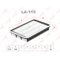 Повітряний фільтр LYNXauto LA-115