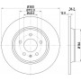 8DD 355 113-931 HELLA PAGID Гальмівний диск