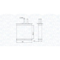 350218493000 MAGNETI MARELLI Теплообмінник обігрів салону