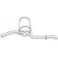 10633 SIGAM Глушник вихлопних газів кінцевий