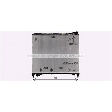 AU2337 AVA QUALITY COOLING Радіатор охолодження двигуна