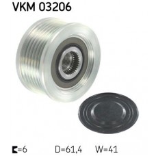 VKM03206 SKF ASAM FIAT Шків генератора Doblo 1.9JTD,Punto,Astra,Vectra 1.9 CDTI