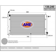 130.240 AHE Радіатор охолодження двигуна