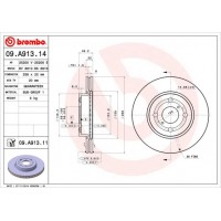 09.A913.11 BREMBO Гальмівний диск