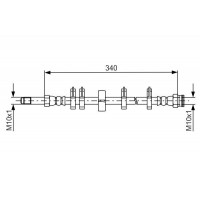 1 987 481 667 BOSCH Гальмівний шланг
