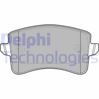 LP2106 DELPHI Комплект гальмівних колодок дисковий гальм