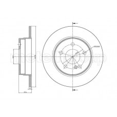 23-0982C METELLI Гальмівний диск