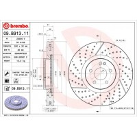 09.B913.11 BREMBO Гальмівний диск