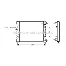 STA2024 AVA QUALITY COOLING Радіатор охолодження двигуна