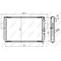 51564 NRF Радіатор охолодження двигуна