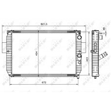 51564 NRF Радіатор охолодження двигуна