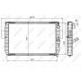 51564 NRF Радіатор охолодження двигуна