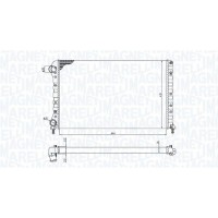 350213194400 MAGNETI MARELLI Радіатор охолодження двигуна
