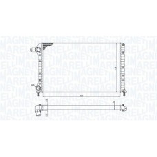 350213194400 MAGNETI MARELLI Радіатор охолодження двигуна