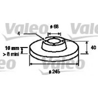 186292 VALEO Гальмівний диск