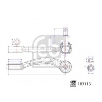 183113 FEBI BILSTEIN Наконечник поперечної кермової тяги