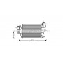 ALA4086 AVA QUALITY COOLING Интеркулер