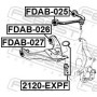 FDAB-026 FEBEST Підвіска важіль незалежної підвіски колеса