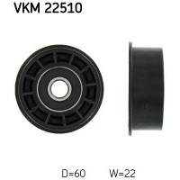 VKM 22510 SKF Паразитный / Ведущий ролик, Зубчастий ремінь