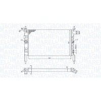 350213193800 MAGNETI MARELLI Радіатор охолодження двигуна