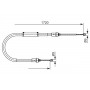 1 987 482 411 BOSCH Тросик, cтояночный тормоз