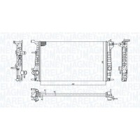350213199200 MAGNETI MARELLI Радіатор охолодження двигуна