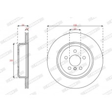 DDF3042LC-1 FERODO Гальмівний диск