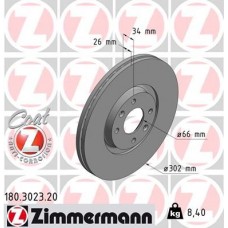 180.3023.20 ZIMMERMANN Гальмівний диск