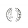 KBS-3405 KAVO PARTS Комплект гальмівних колодок