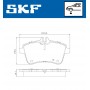 VKBP 80126 SKF Комплект гальмівних колодок дисковий гальм