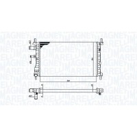 350213190500 MAGNETI MARELLI Радіатор охолодження двигуна