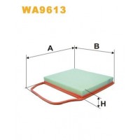 WA9613 WIX FILTERS Повітряний фільтр