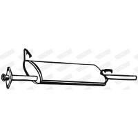 17924 WALKER Середній глушник вихлопних газів