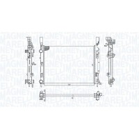 350213142600 MAGNETI MARELLI Радіатор охолодження двигуна