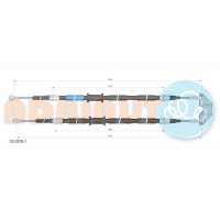 33.0238.1 ADRIAUTO Тросик, cтояночный тормоз